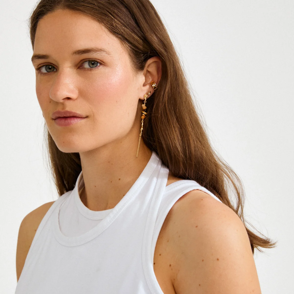 SUTTON single earring gold-plated – Bild 5