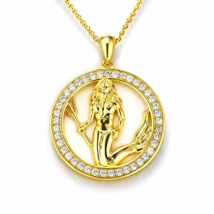 Halskette Sternzeichen Gold Eclipse